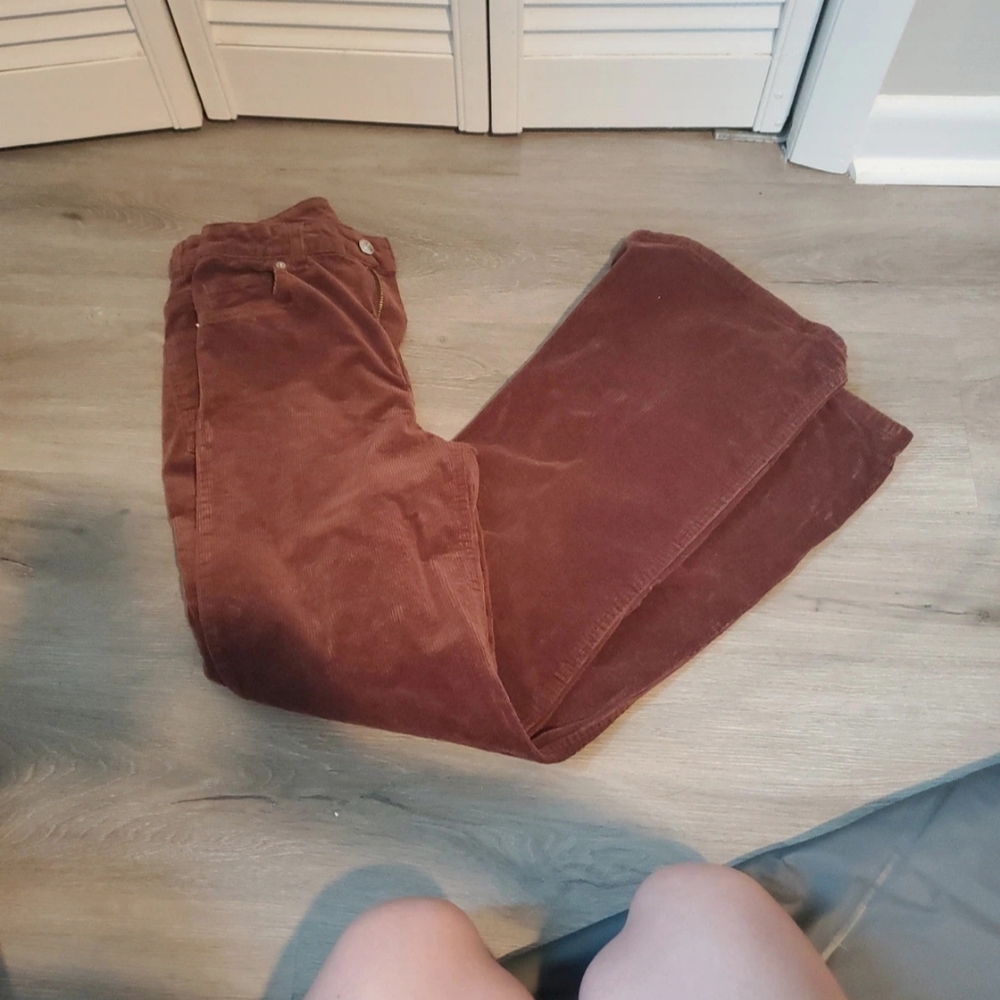 Divided Chocolate Corduroy Trousers